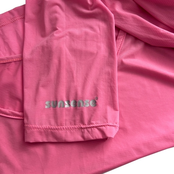 Jamie Sadock Crop Top Solar Protection Sunsense 35 SPF Lightweight Sleeves Arms - Picture 8 of 10